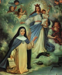 Santa Beatriz da Silva com a Imaculada e o Menino